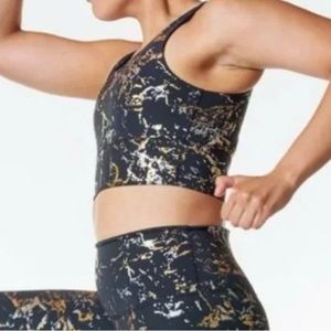DYI Elevate Sport Bra Metal Splatter Foil Size XS .